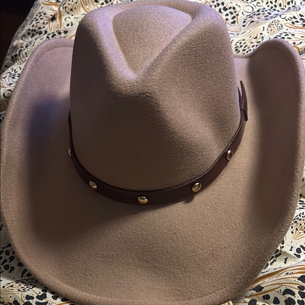 Classic Tan Cowboy Hat with Brown Band